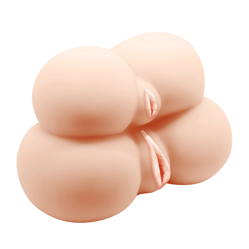 Crazy Bull Double Decker Pussy And Ass Masturbator w Vibration 200mm x 130mm x 160mm / 2kg