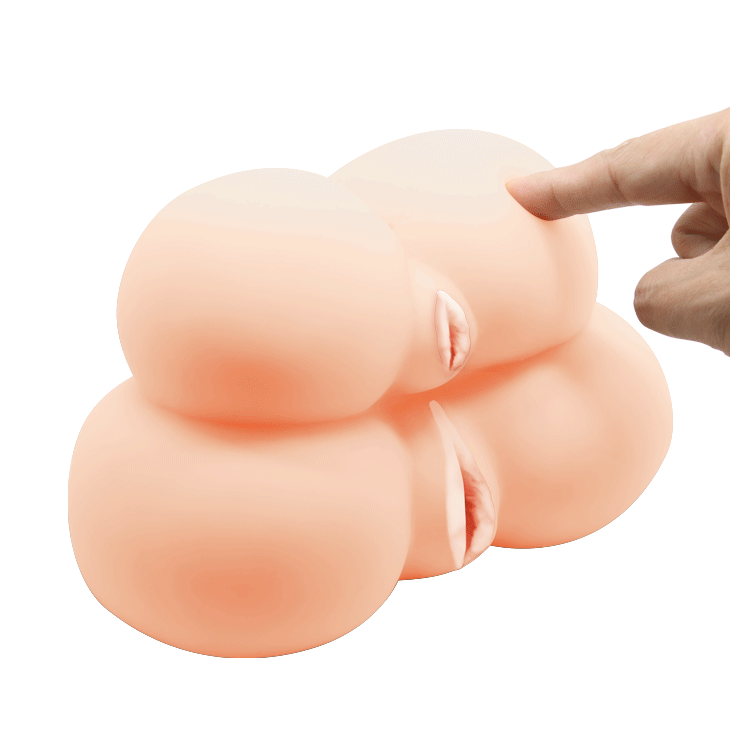Crazy Bull Double Decker Pussy And Ass Masturbator w Vibration 200mm x 130mm x 160mm / 2kg