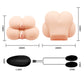 Crazy Bull Double Decker Pussy And Ass Masturbator w Vibration 200mm x 130mm x 160mm / 2kg
