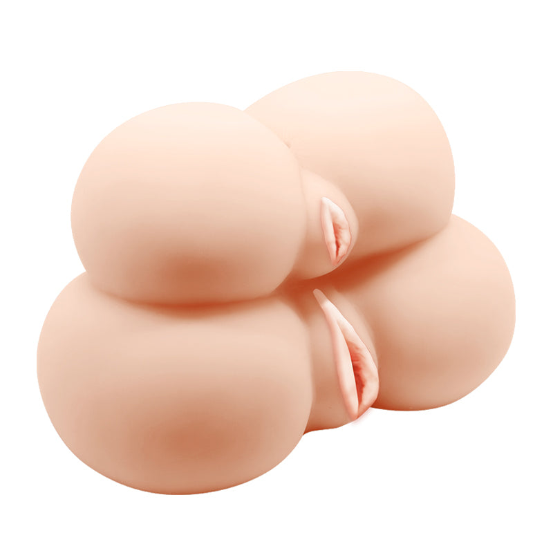 Crazy Bull Double Decker Pussy And Ass Masturbator w Vibration 200mm x 130mm x 160mm / 2kg