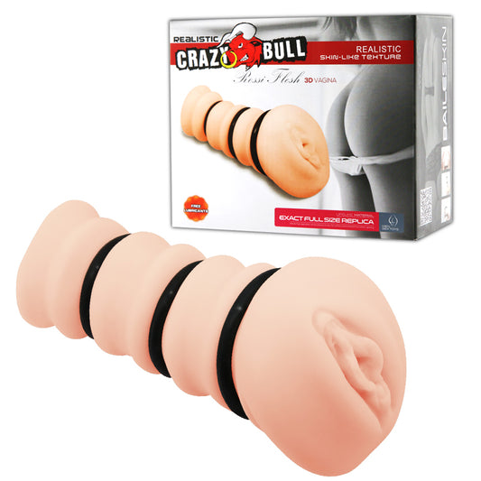 Crazy Bull Rossi 3D Vagina Masturbator with Tightening Rings