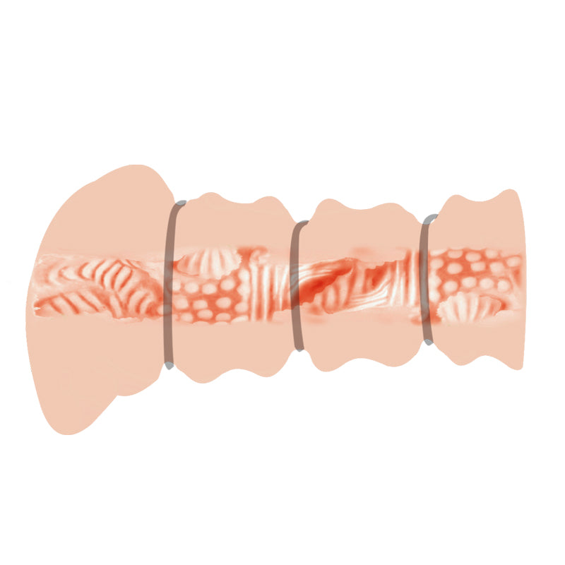 Crazy Bull Rossi 3D Vagina Masturbator with Tightening Rings