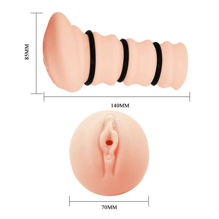 Crazy Bull Rossi 3D Vagina Masturbator with Tightening Rings