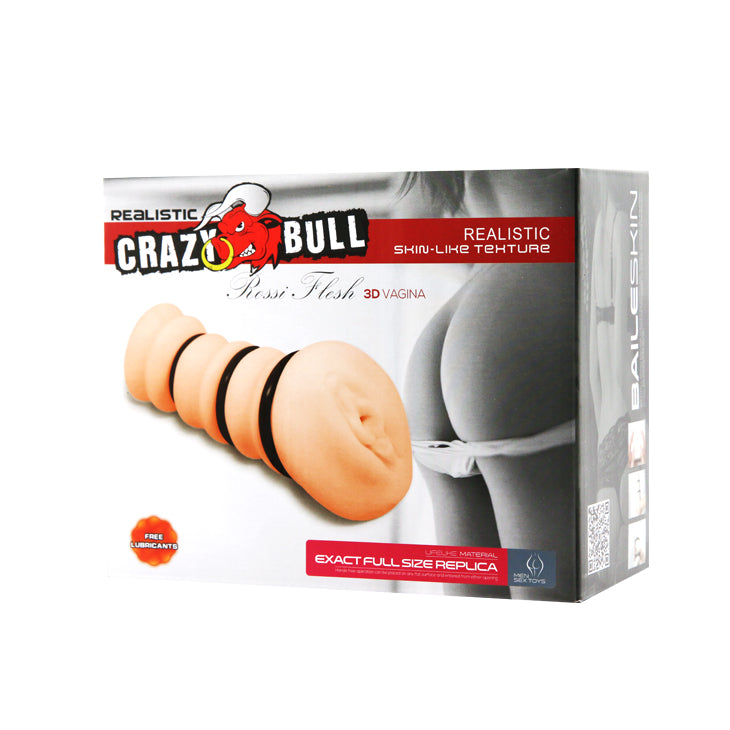 Crazy Bull Rossi 3D Vagina Masturbator with Tightening Rings