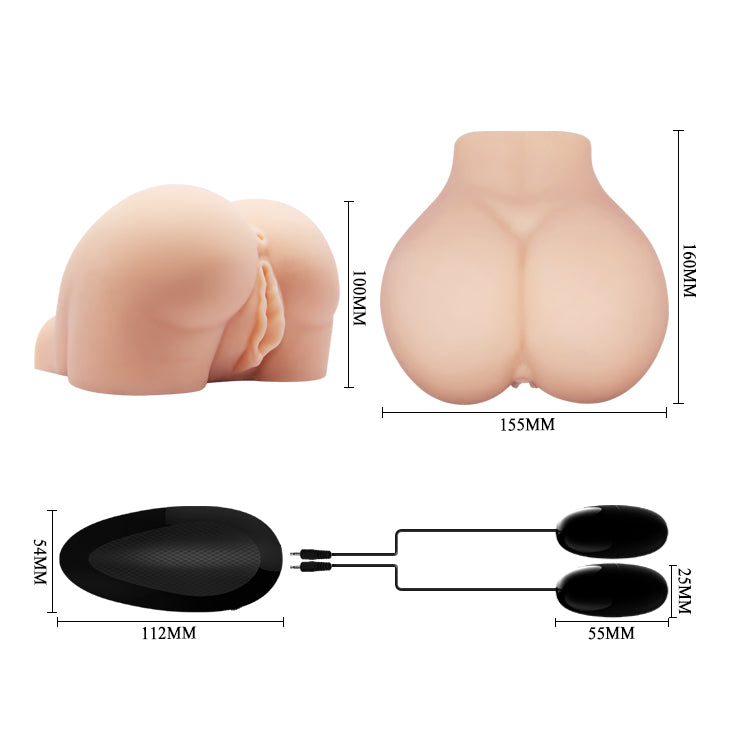 Crazy Bull Vagina And Anal Masturbator Flesh 160mmx160mm / 1kg