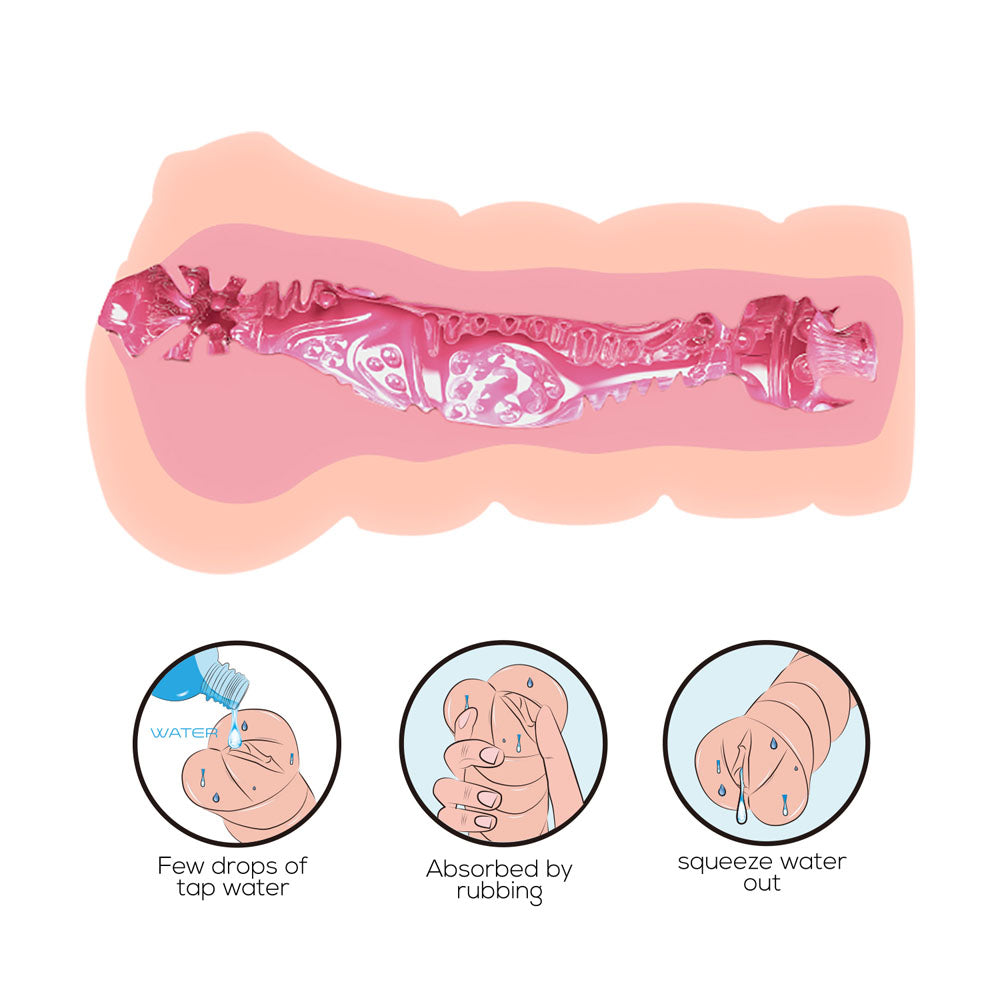 Crazy Bull Water Activated 3D Life-Like Vagina Masturbator Flesh