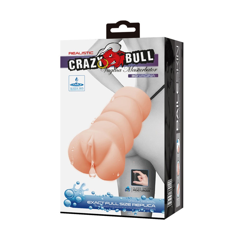 Crazy Bull Water Activated 3D Life-Like Vagina Masturbator Flesh