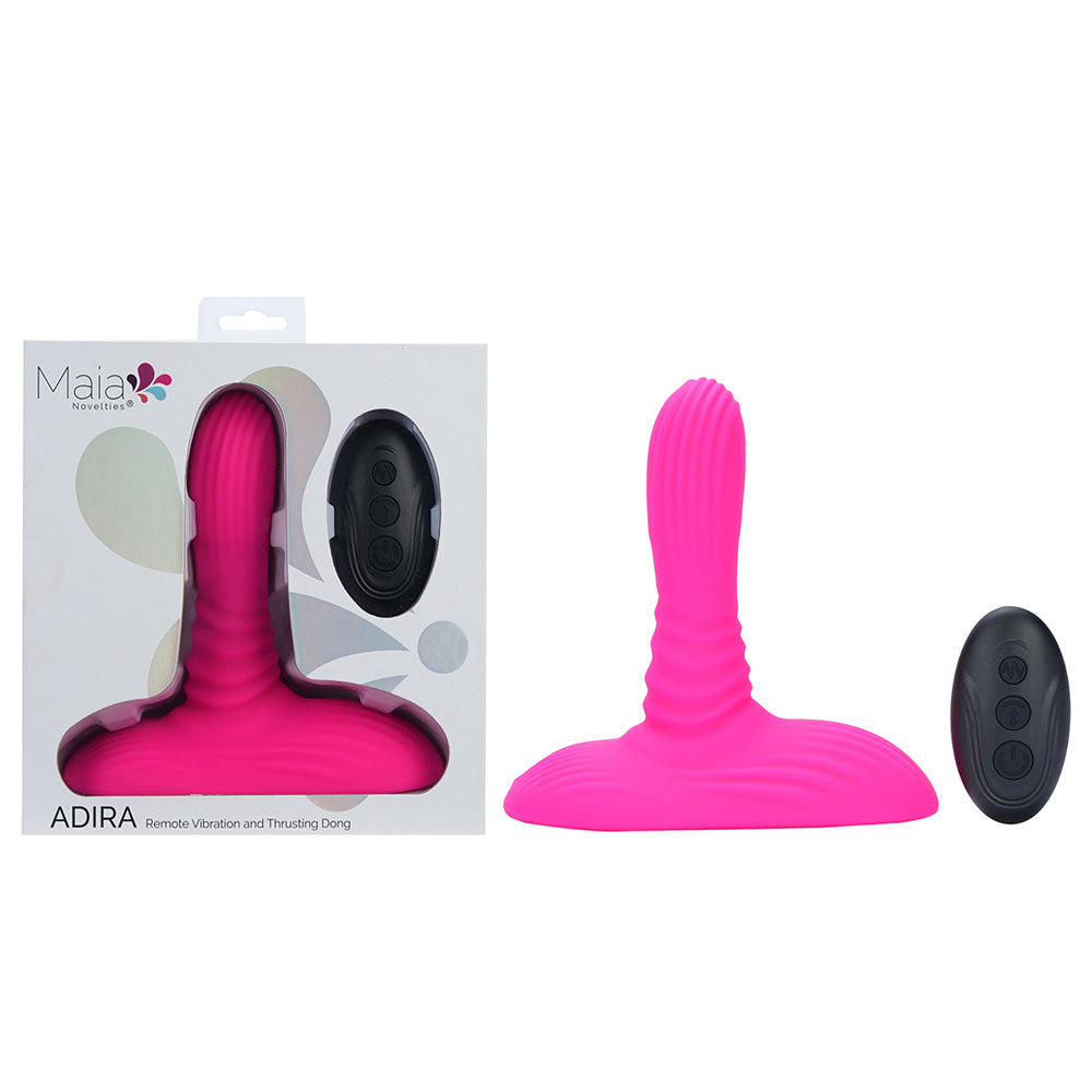 Maia Toys | Maia ADIRA - Pink Thrusting Vibrator with Wireless Remote