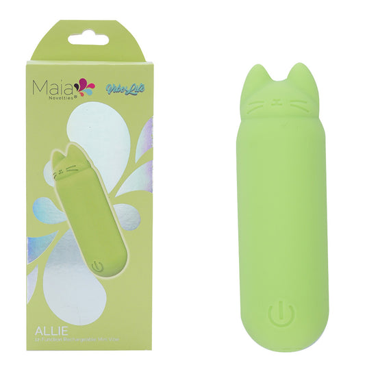 Maia Toys | Maia ALLIE - Green 7.6cm USB Rechargeable Vibrating Bullet