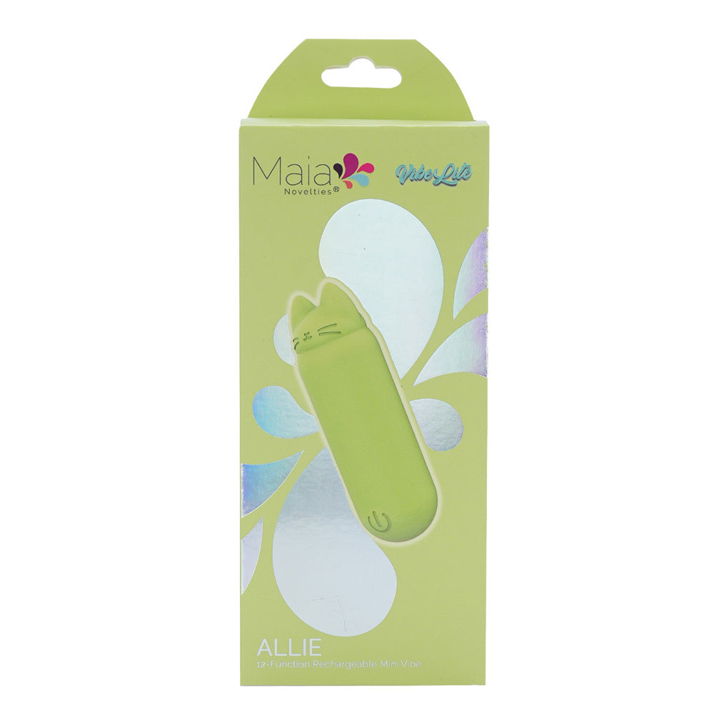 Maia Toys | Maia ALLIE - Green 7.6cm USB Rechargeable Vibrating Bullet