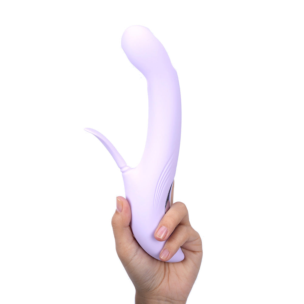 Maia Toys | Maia CHARLI - Lavender 22.9cm Flapping & Tapping Rabbit Vibrator