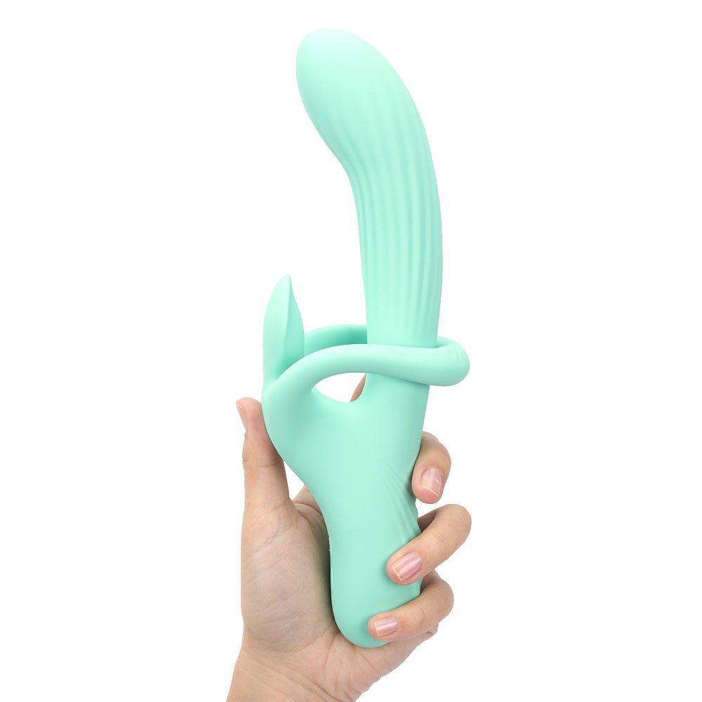 Maia Toys | Maia TENLEY - Mint Green 24.1cm Gyrating Rabbit Vibrator