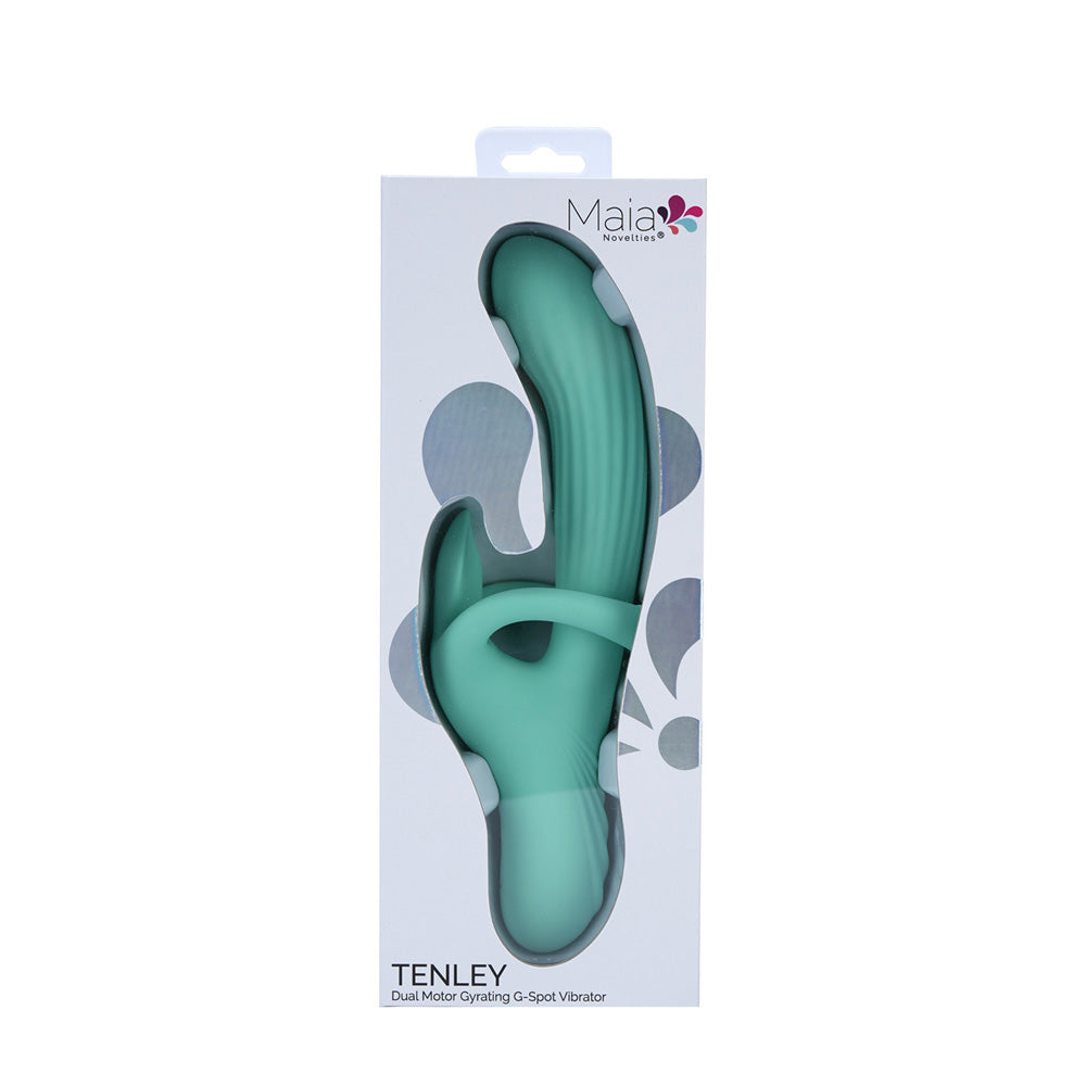 Maia Toys | Maia TENLEY - Mint Green 24.1cm Gyrating Rabbit Vibrator
