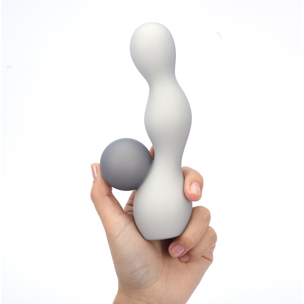 Maia Toys | Maia PRESLEY - Grey 15.2cm Ball Rabbit Vibrator