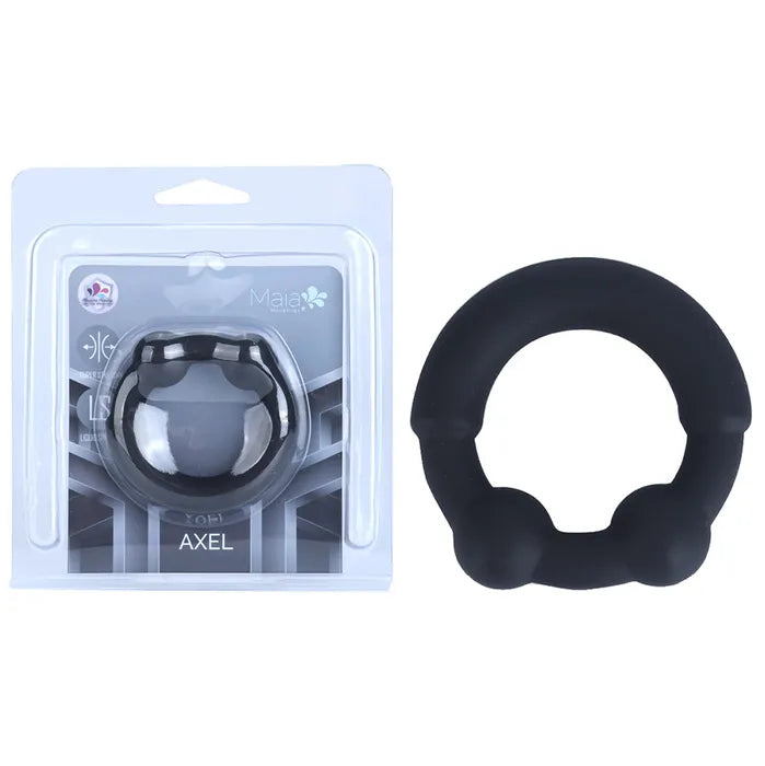 Maia Toys | Maia AXEL - Black Beaded Cock Ring