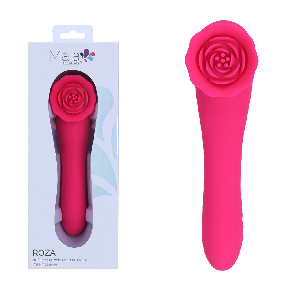 Maia Toys | Maia ROZA - Pink 18.4cm Dual Ended Vibrator