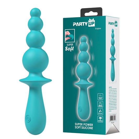 Party Up Evajane Beaded Vibrator Teal