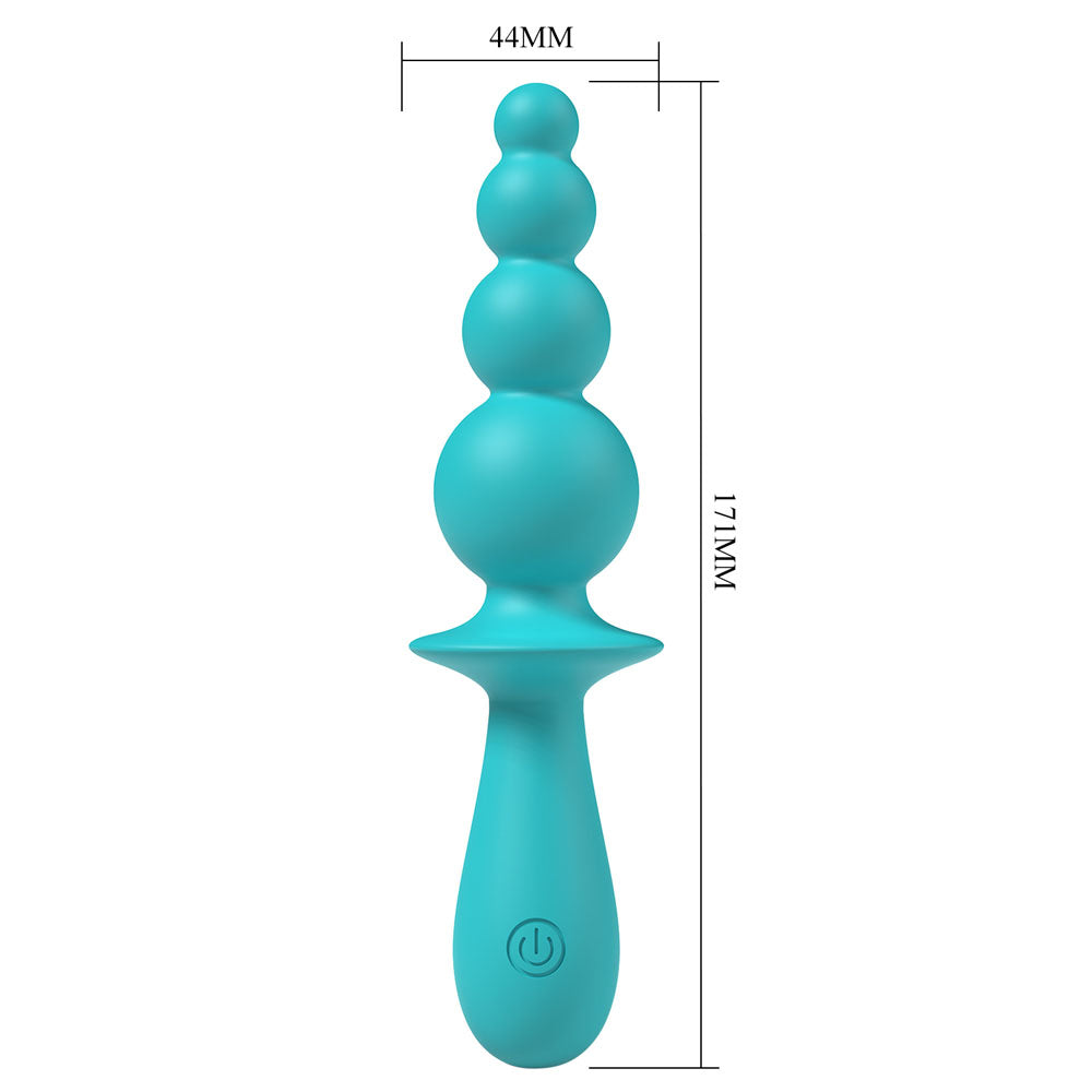 Party Up Evajane Beaded Vibrator Teal