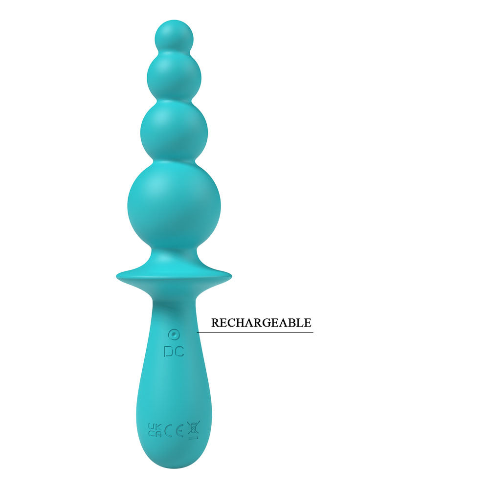 Party Up Evajane Beaded Vibrator Teal