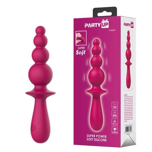 Party Up Evajane Beaded Vibrator Pink