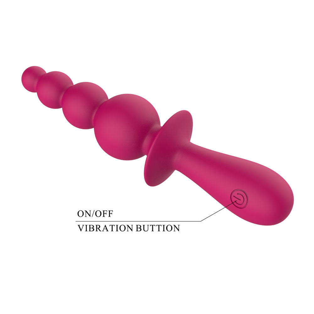 Party Up Evajane Beaded Vibrator Pink