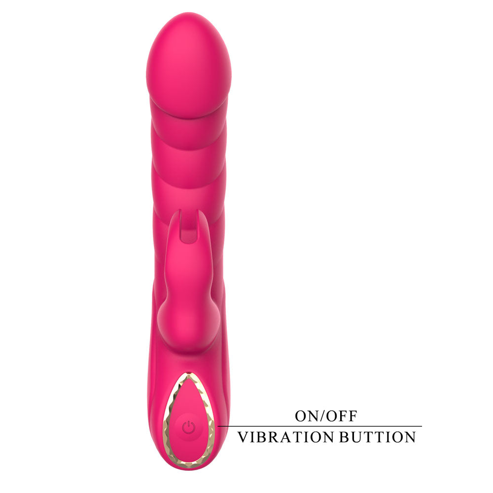 Party Up MONICA - Pink 15.8cm USB Rechargeable Rabbit Vibrator