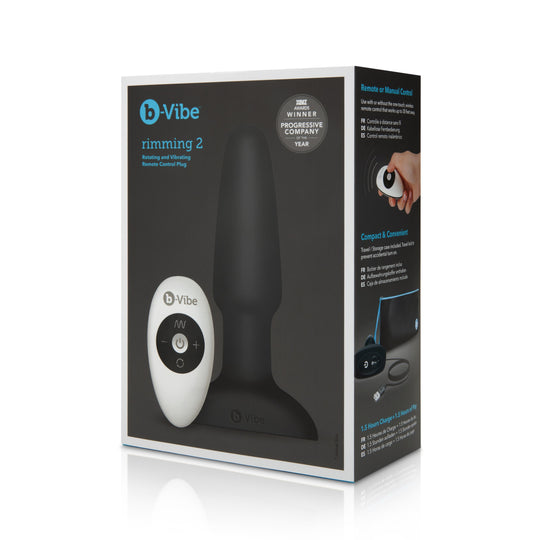 COTR | B-Vibe Rimming Plug 2 Black with Remote Control