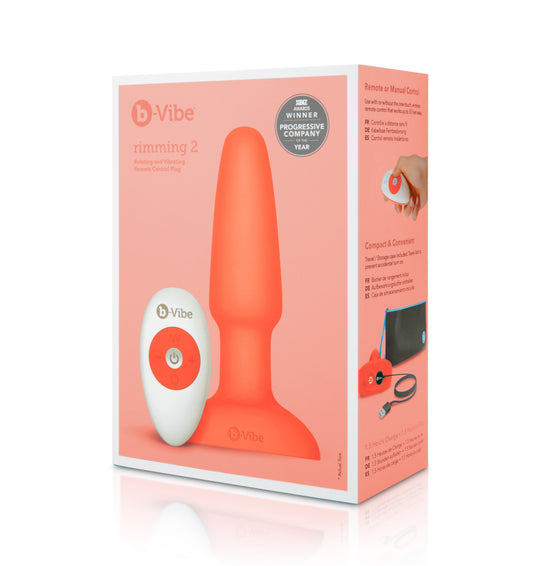 COTR | B-Vibe Rimming Plug 2 Orange with Remote Control