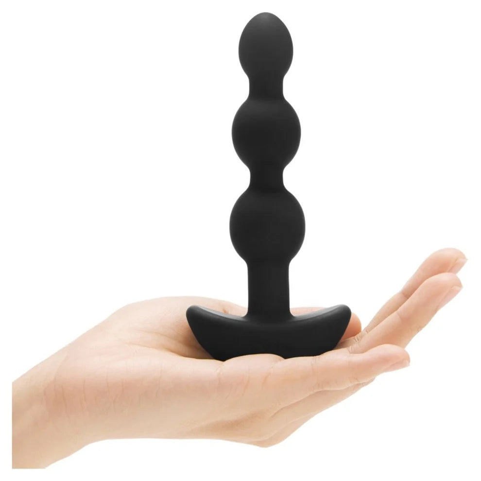 COTR | B-Vibe Triplet Anal Beads Black - Anal Vibrator with Remote