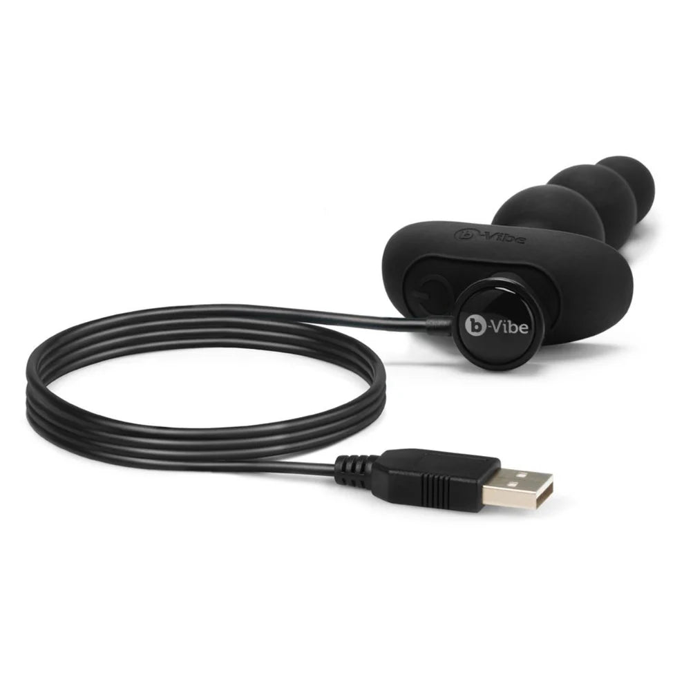 COTR | B-Vibe Triplet Anal Beads Black - Anal Vibrator with Remote
