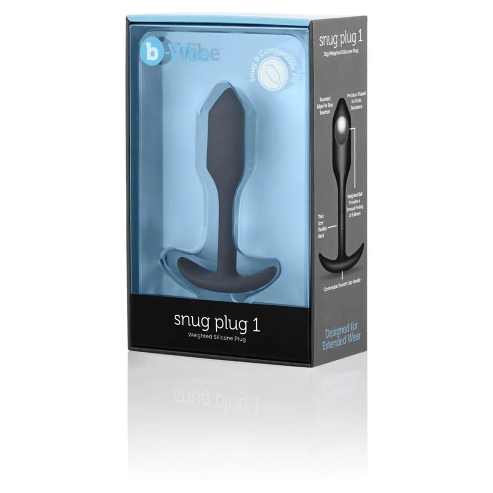 COTR | B-Vibe Snug Plug 1 Black - Weighted Butt Plug
