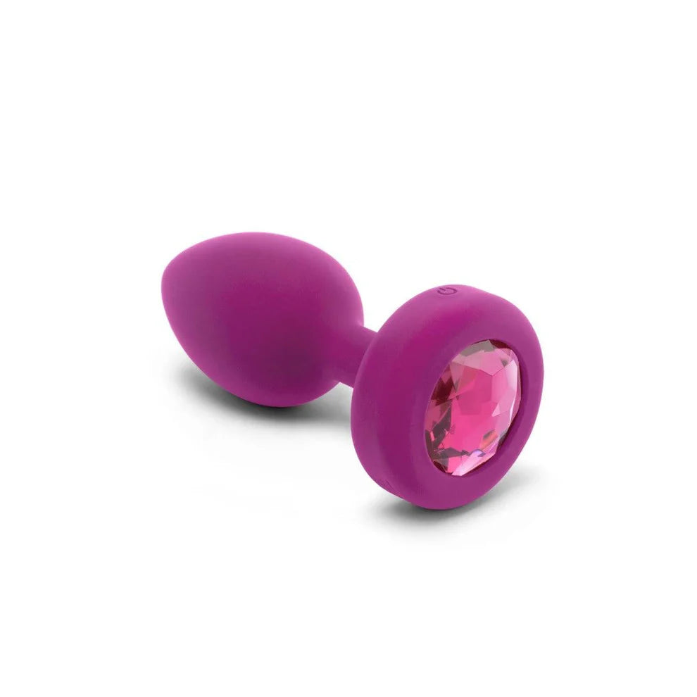 COTR | B-Vibe Vibrating Jewel Plug S/M Fuchsia with Pink Ruby and Remote