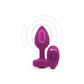 COTR | B-Vibe Vibrating Jewel Plug S/M Fuchsia with Pink Ruby and Remote
