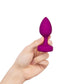 COTR | B-Vibe Vibrating Jewel Plug S/M Fuchsia with Pink Ruby and Remote