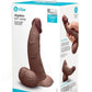 COTR | B-Vibe Slipskin Realistic Silicone Dildo - 6.5" Curved Brown