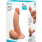 COTR | B-Vibe Slipskin Realistic Silicone Dildo - 6.5" Curved Mocha