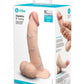 COTR | B-Vibe Slipskin Realistic Silicone Dildo - 8" Curved Cream