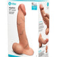 COTR | B-Vibe Slipskin Realistic Silicone Dildo - 10" Curved Mocha