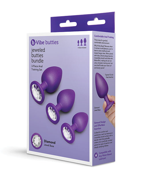 COTR | B-Vibe Jewel Butties Bundle - 3 Piece Anal Training Set