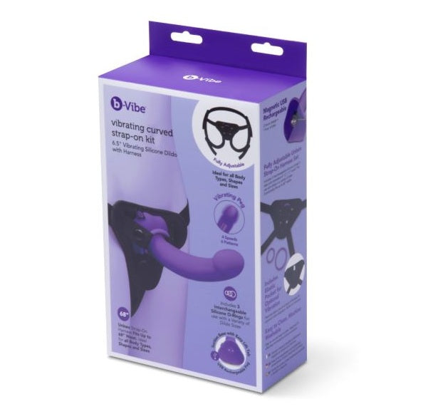 COTR | B-Vibe Vibrating Curved Strap-On Kit