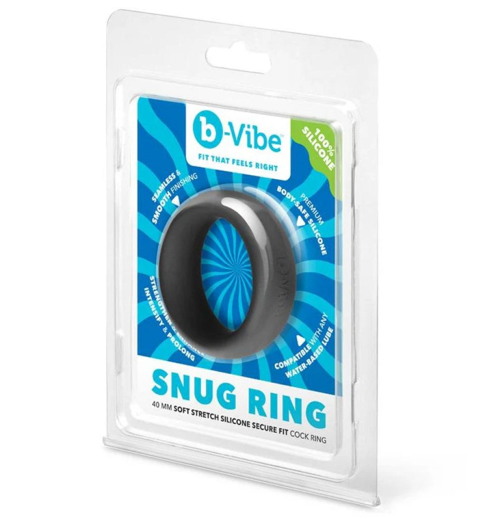 COTR | B-Vibe Snug Ring 40mm Snug Fit Silicone Cock Ring - Black