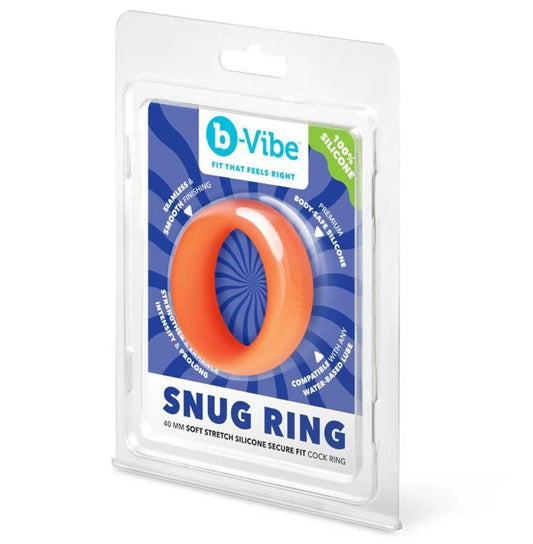 COTR | B-Vibe Snug Ring 40mm Snug Fit Silicone Cock Ring - Orange