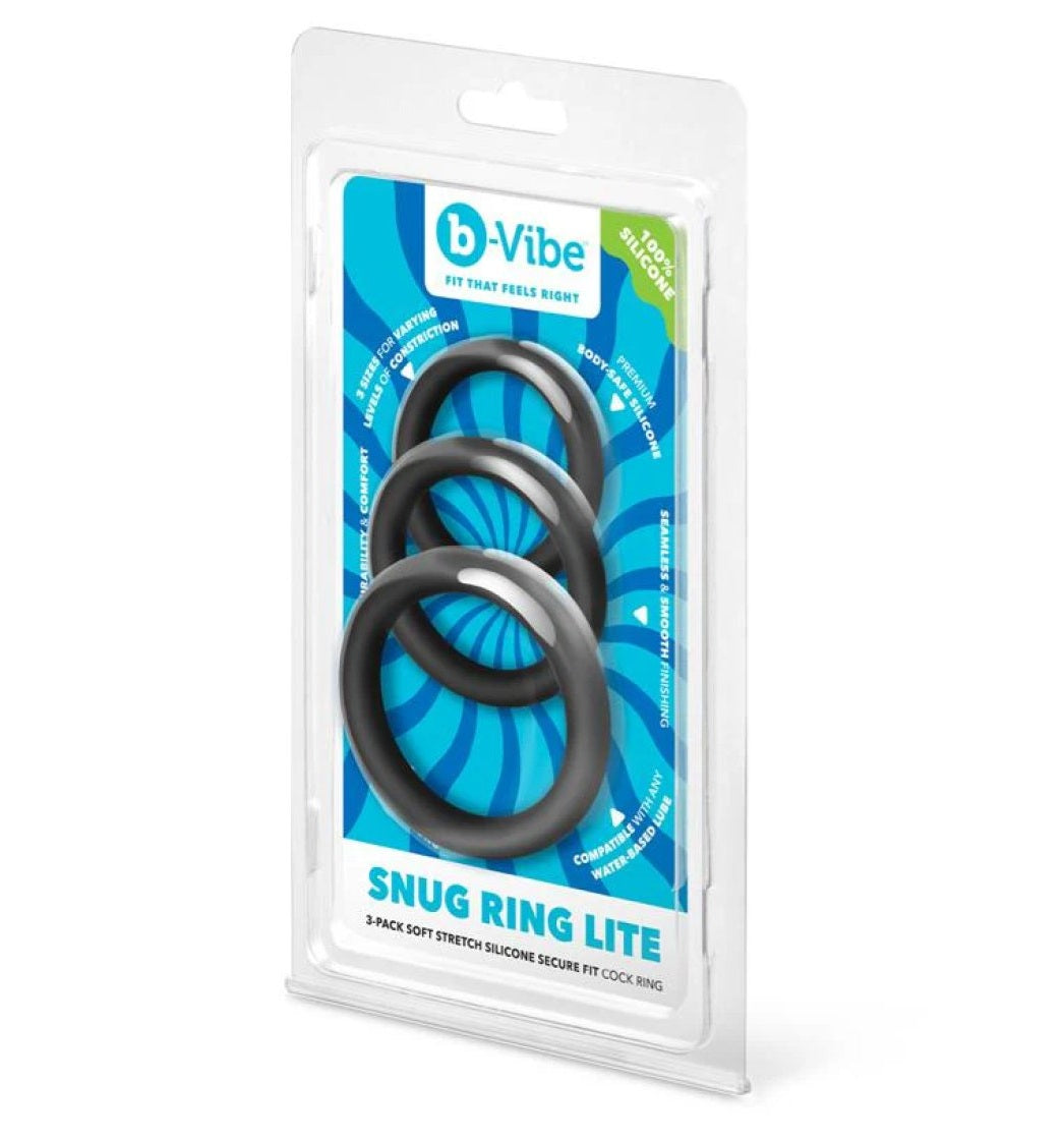 COTR | B-Vibe Snug Ring Lite - 3-Pack Snug Fit Silicone Cock Ring