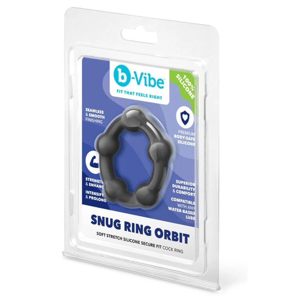 COTR | B-Vibe Snug Ring Orbit - Nubby Snug Fit Silicone Cock Ring