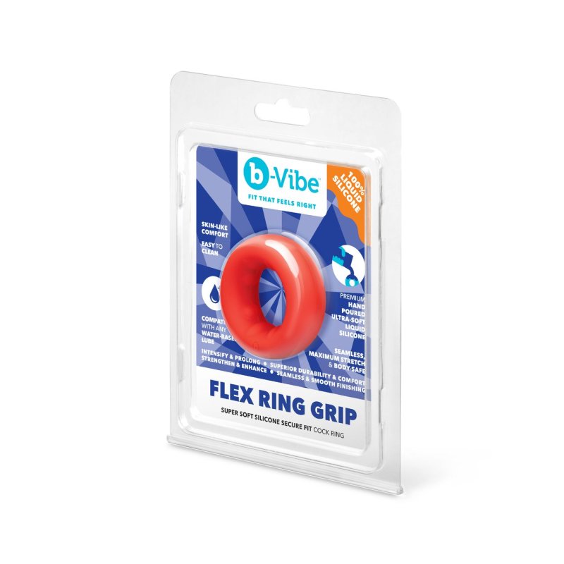 COTR | B-Vibe Flex Ring Bulk - Silicone Cock Ring - Red