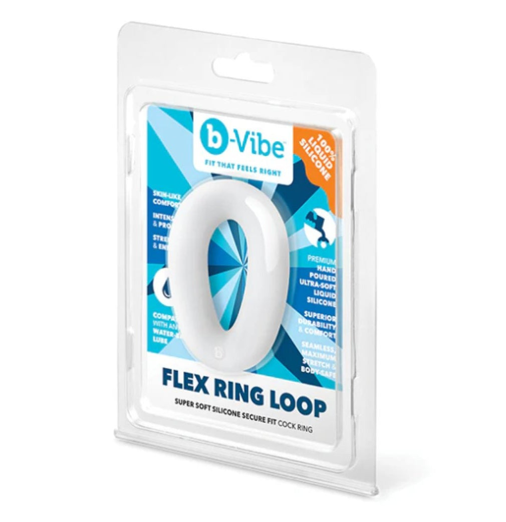 COTR | B-Vibe Flex Ring Loop - Silicone Cock Ring - Clear