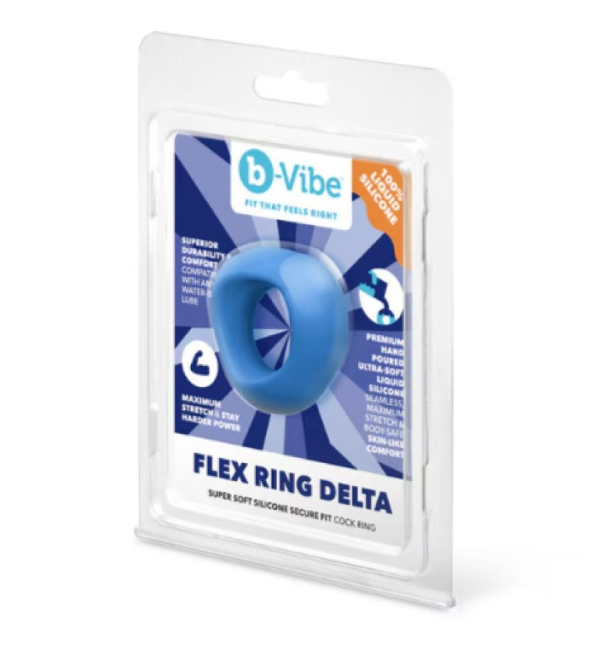 COTR | B-Vibe Flex Ring Delta - Silicone Cock Ring - Blue