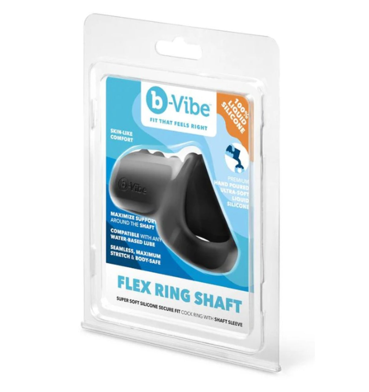 COTR | B-Vibe Flex Ring Shaft - Silicone Cock Ring & Ball Stretcher