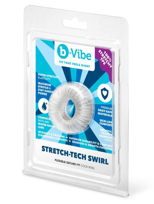 COTR | B-Vibe Stretch-Tech Swirl - Ultra Stretchy Cock Ring