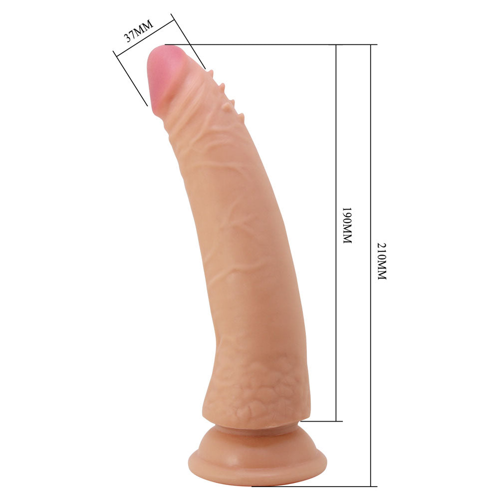 Party Up STEVEN Slide Skin Dong - Flesh 21cm Flexible Dildo